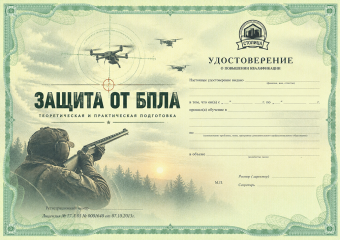 Защита от БПЛА: курс по противодействию беспилотникам с применением огнестрельного оружия
